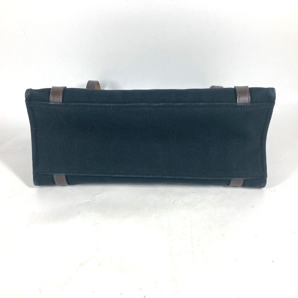 Hermes Hermes Caballicol Briefcase Shoulder Bag Shawl Tote Canvas Unisex Black Size ONE SIZE - 5 Thumbnail