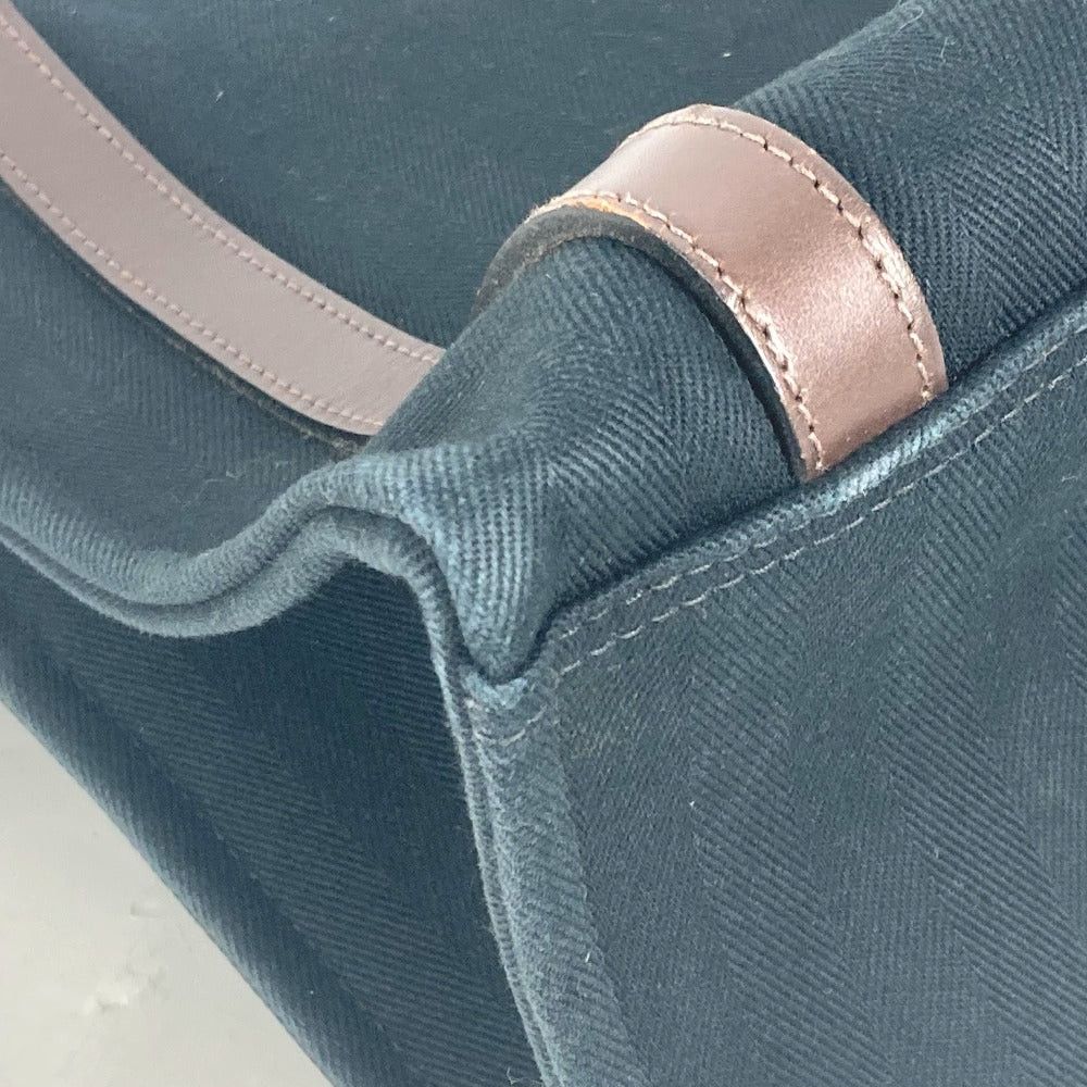 Hermes Hermes Caballicol Briefcase Shoulder Bag Shawl Tote Canvas Unisex Black Size ONE SIZE - 8 Thumbnail
