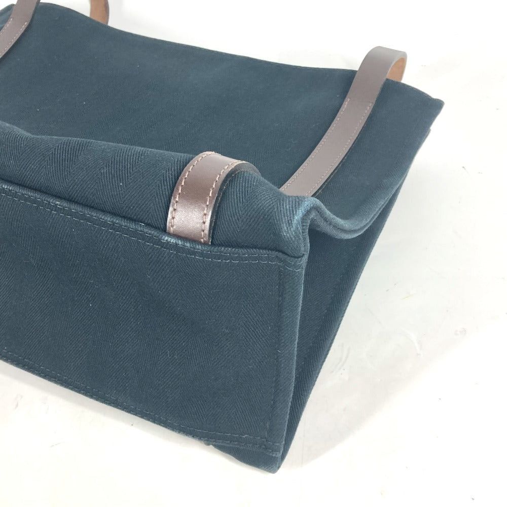 Hermes Hermes Caballicol Briefcase Shoulder Bag Shawl Tote Canvas Unisex Black Size ONE SIZE - 6 Thumbnail