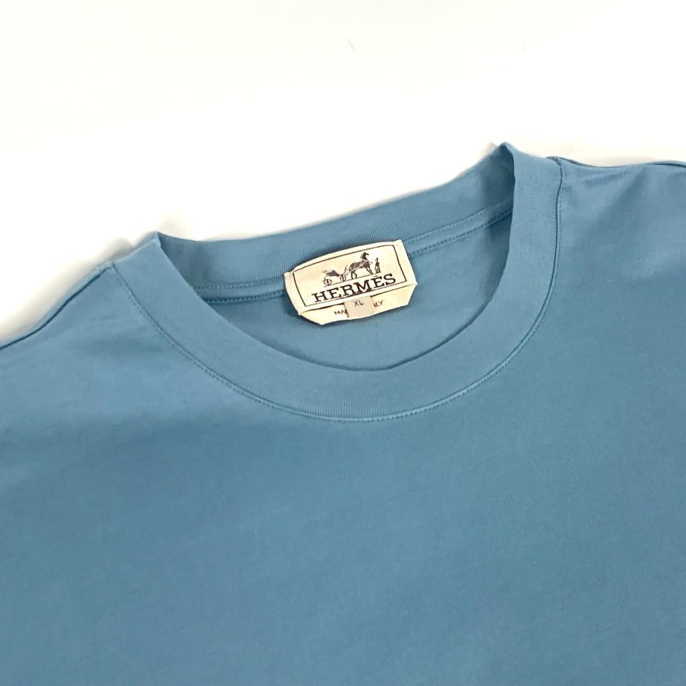 Hermes Hermes Piqures Sellie Cut Sew Tops Apparel (Clothing) Short-Sleeved T-Shirt Cotton Men Blue Size US XL / EU 56 / 4 - 3 Thumbnail