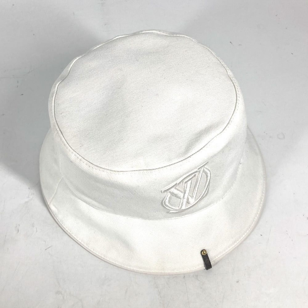 Louis Vuitton Louis Vuitton M7055S Chapeau Lv City Hat Bucket Bob-Ha (Laughing Loudly) Cotton Women White Size ONE SIZE - 6 Thumbnail