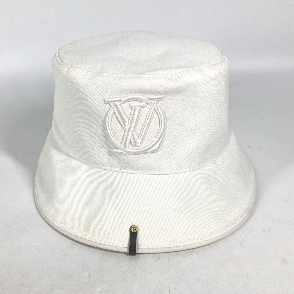 Louis Vuitton Louis Vuitton M7055S Chapeau Lv City Hat Bucket Bob-Ha (Laughing Loudly) Cotton Women White Size ONE SIZE - 2 Thumbnail