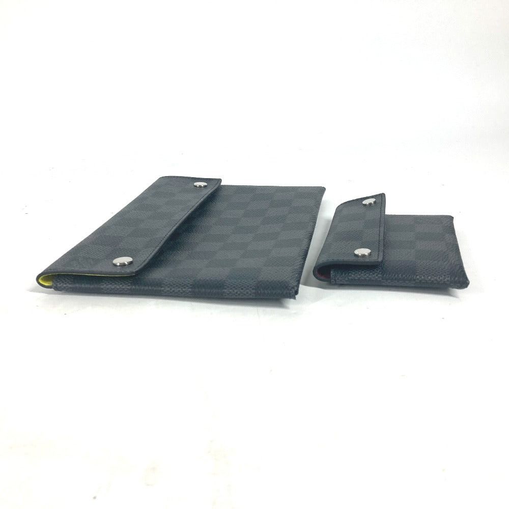 Louis Vuitton Louis Vuitton N60255 Damier Graphit Alpha Triple Pouch Briefcase Set Of 3 Long Wallet Card Case Clutch Bag Graphite Canvas Men Black Size ONE SIZE - 7 Thumbnail