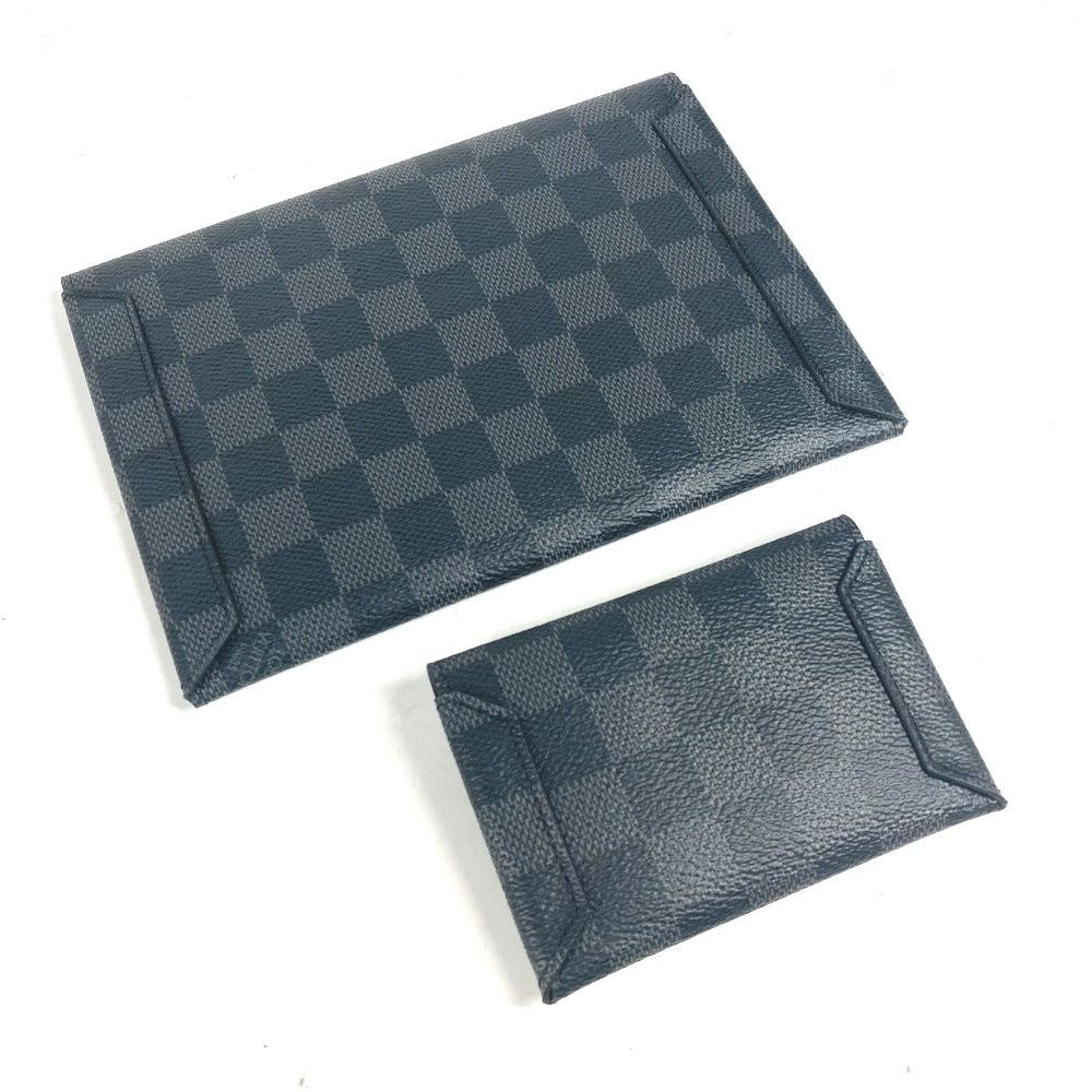 Louis Vuitton Louis Vuitton N60255 Damier Graphit Alpha Triple Pouch Briefcase Set Of 3 Long Wallet Card Case Clutch Bag Graphite Canvas Men Black Size ONE SIZE - 5 Thumbnail