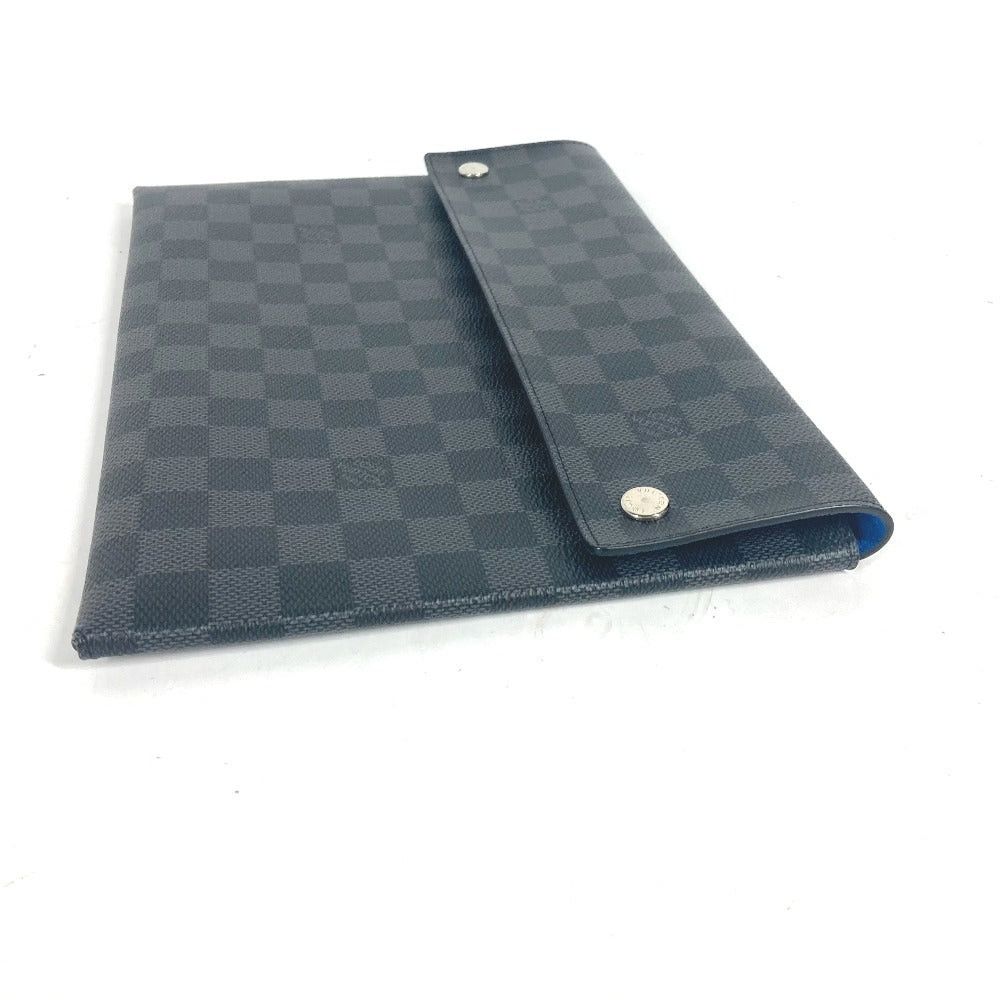 Louis Vuitton Louis Vuitton N60255 Damier Graphit Alpha Triple Pouch Briefcase Set Of 3 Long Wallet Card Case Clutch Bag Graphite Canvas Men Black Size ONE SIZE - 3 Thumbnail