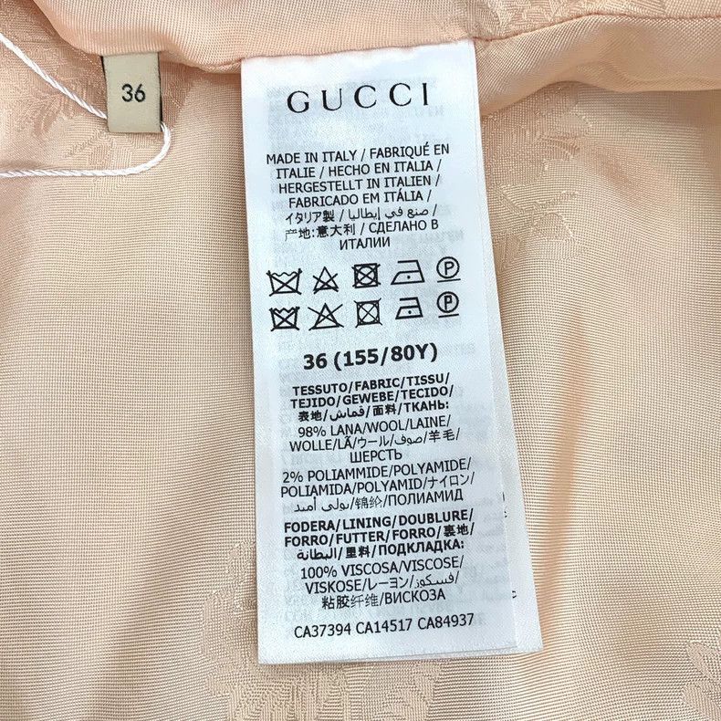 Gucci Beige Wool Buttoned Coat by Gucci Size US XS / EU 42 / 0 - 7 Thumbnail