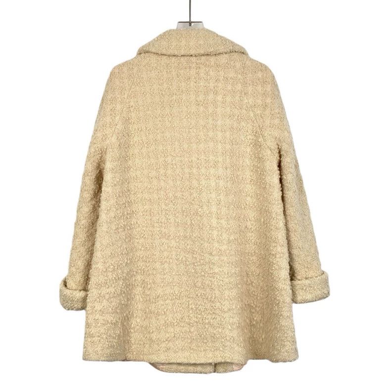 Gucci Beige Wool Buttoned Coat by Gucci Size US XS / EU 42 / 0 - 2 Thumbnail