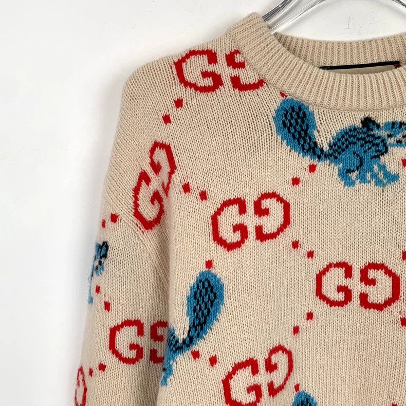 Gucci Gucci x Freya Hartas Knit Sweater Beige Size US XS / EU 42 / 0 - 3 Thumbnail