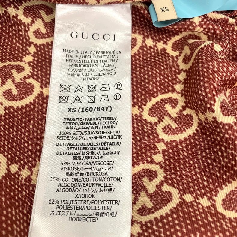Gucci Gucci Brown Silk Half-Zip Dress Size US 26 / EU 42 - 7 Thumbnail
