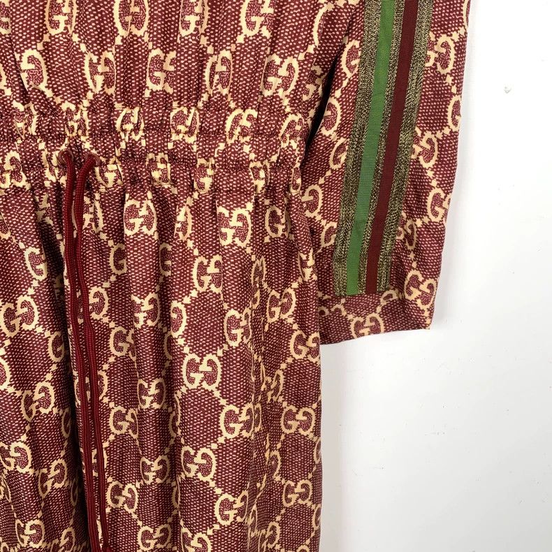 Gucci Gucci Brown Silk Half-Zip Dress Size US 26 / EU 42 - 4 Thumbnail