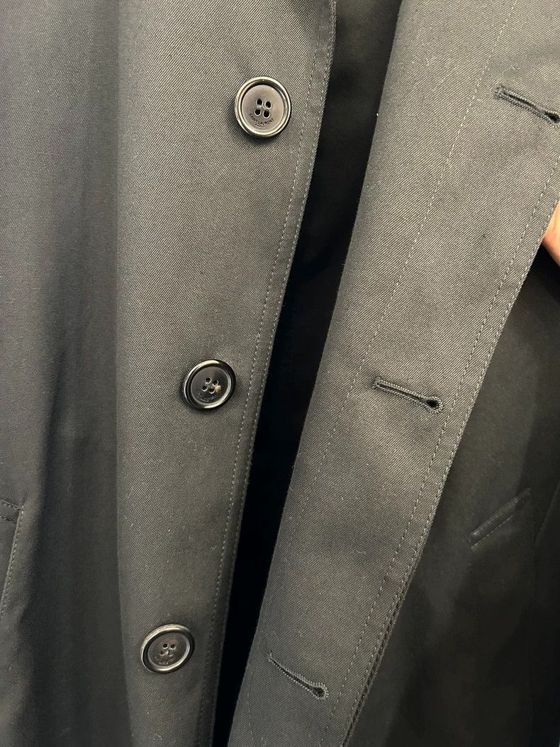 Saint Laurent Paris Black Saint Laurent Thin Overcoat for Men Size US L / EU 52-54 / 3 - 3 Thumbnail