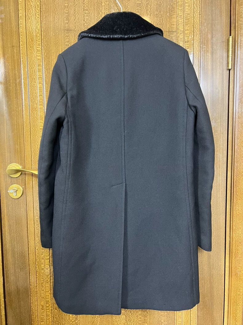 Yves Saint Laurent Saint Laurent Black Fur Collar Coat Size US XXL / EU 58 / 5 - 2 Thumbnail