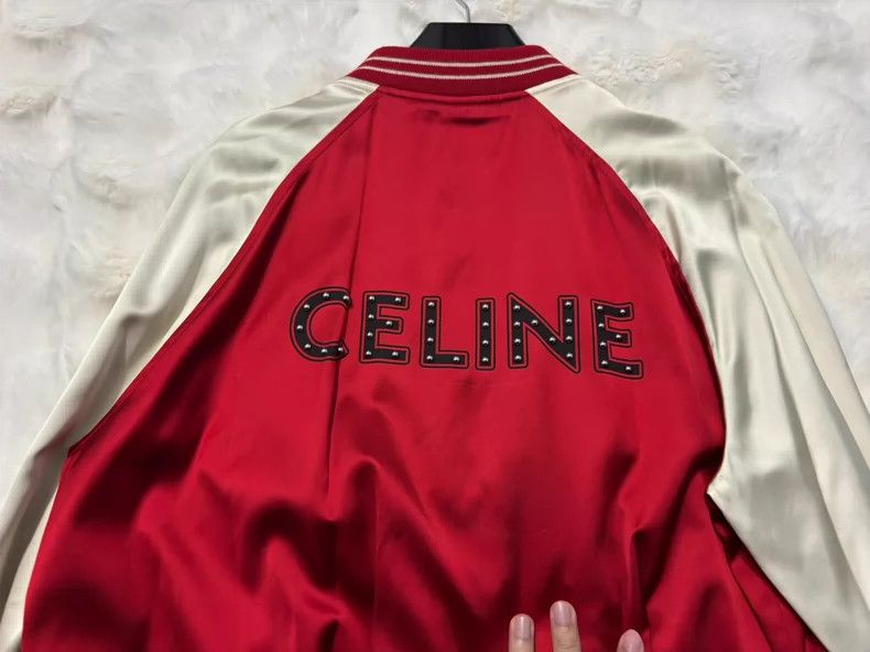 Celine Classic Celine Satin Baseball Jacket Size US L / EU 52-54 / 3 - 2 Thumbnail