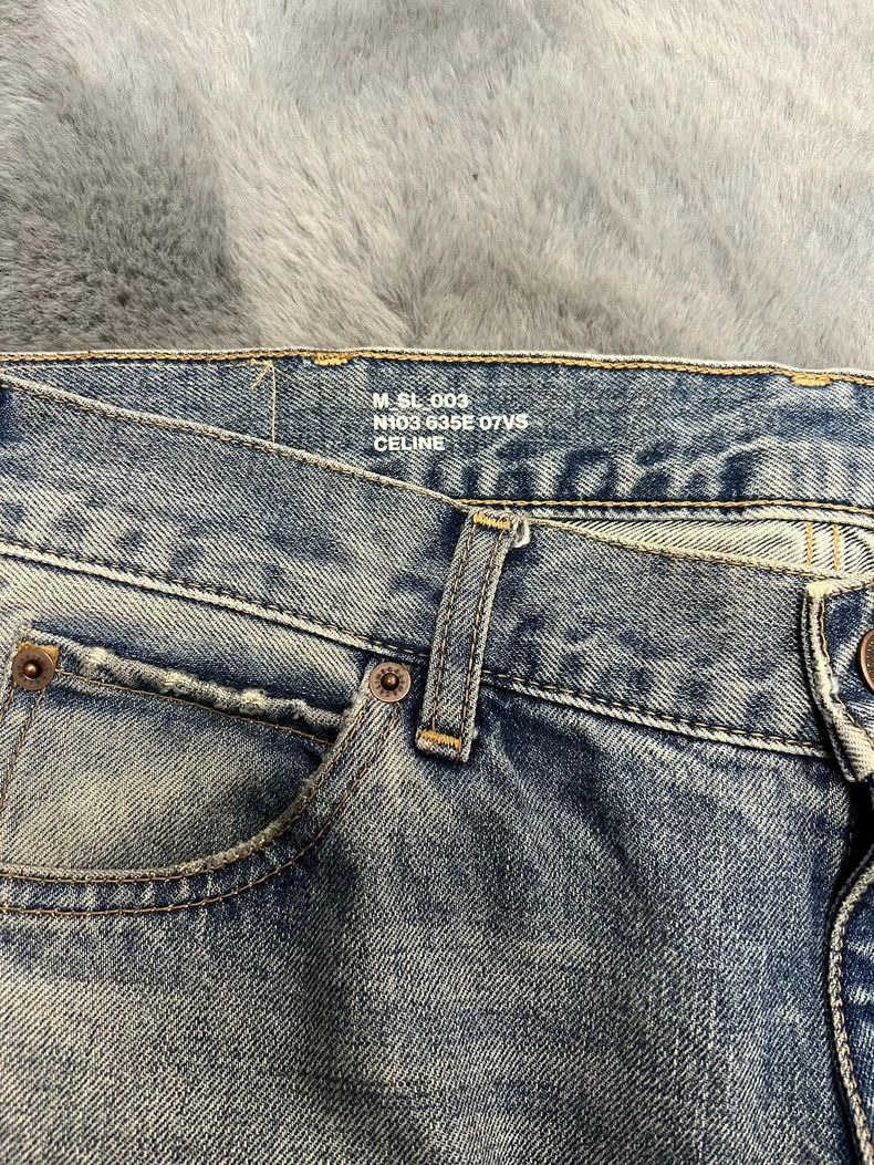 Celine Celine Ice Blue Distressed Harem Jeans Size US 33 - 3 Thumbnail