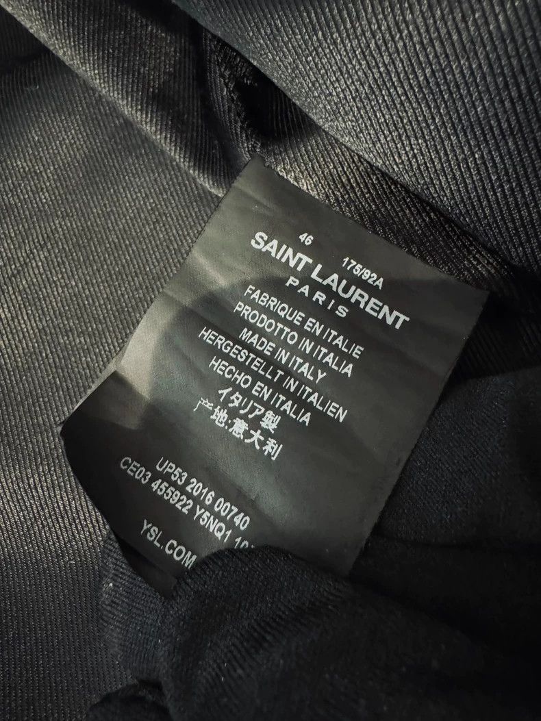 Saint Laurent Paris Saint Laurent Shark L01 Leather Jacket Size US L / EU 52-54 / 3 - 8 Thumbnail