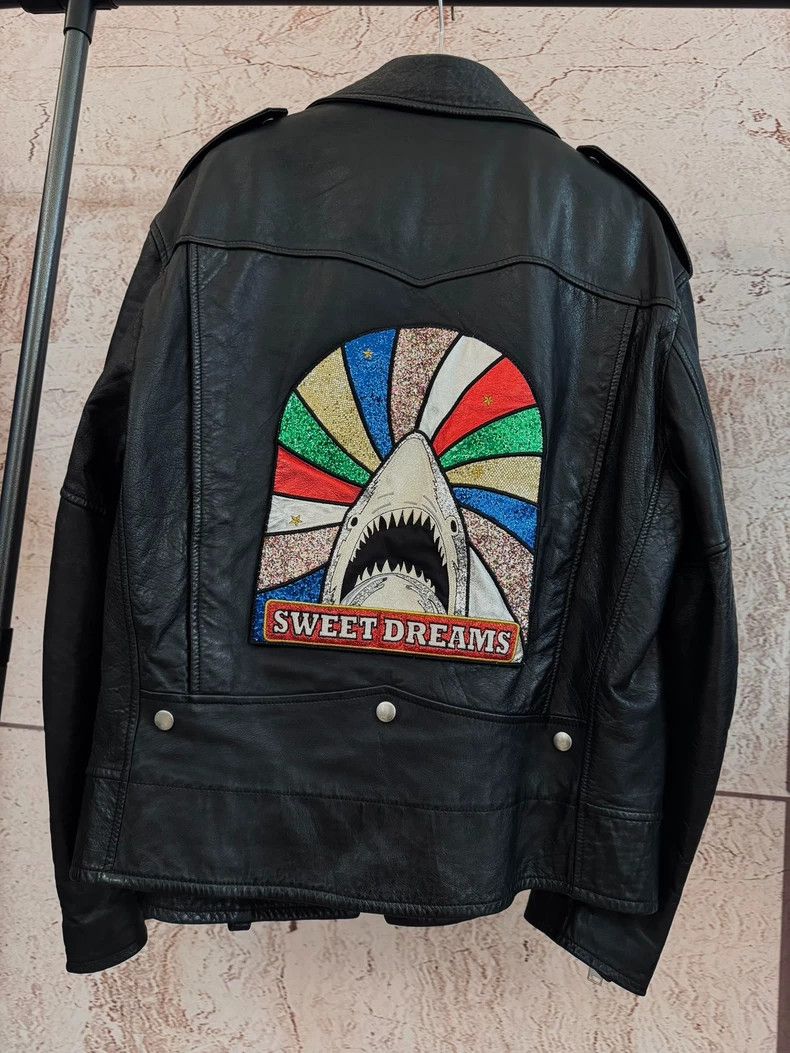 Saint Laurent Paris Saint Laurent Shark L01 Leather Jacket Size US L / EU 52-54 / 3 - 2 Thumbnail