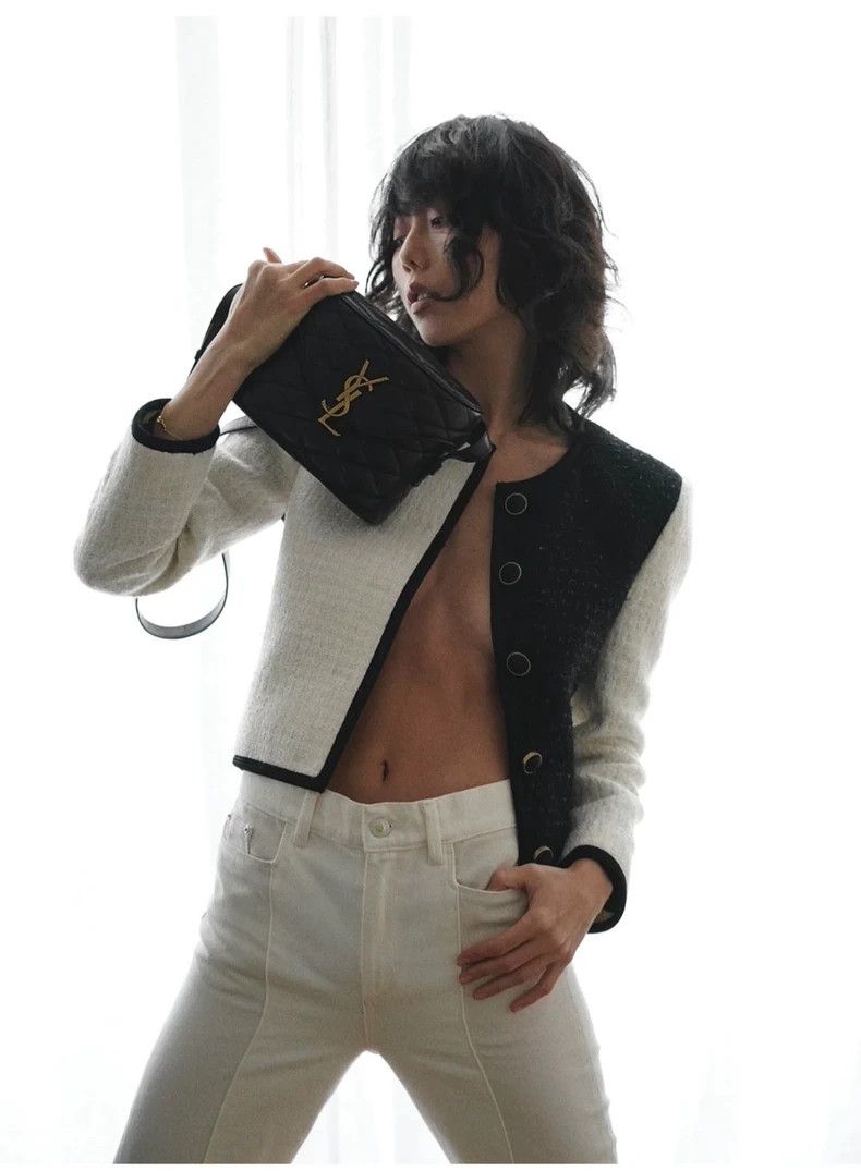 Yves Saint Laurent Saint Laurent Black and White Jacket Size US M / EU 48-50 / 2 - 8 Thumbnail