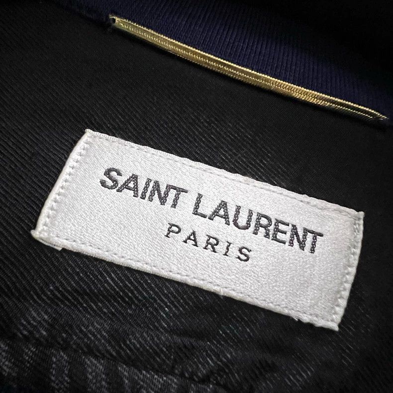 Yves Saint Laurent Saint Laurent Blue Embroidered Jacket Size US M / EU 48-50 / 2 - 3 Thumbnail