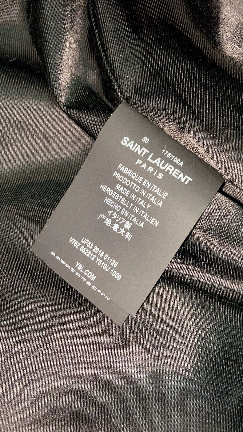 Saint Laurent Paris Saint Laurent Black Patterned Jacket Size US L / EU 52-54 / 3 - 7 Thumbnail