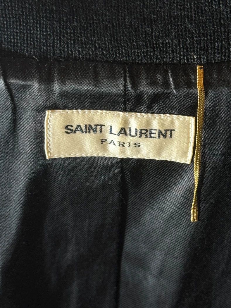 Saint Laurent Paris Saint Laurent Black Baseball Jacket Size US S / EU 44-46 / 1 - 8 Thumbnail