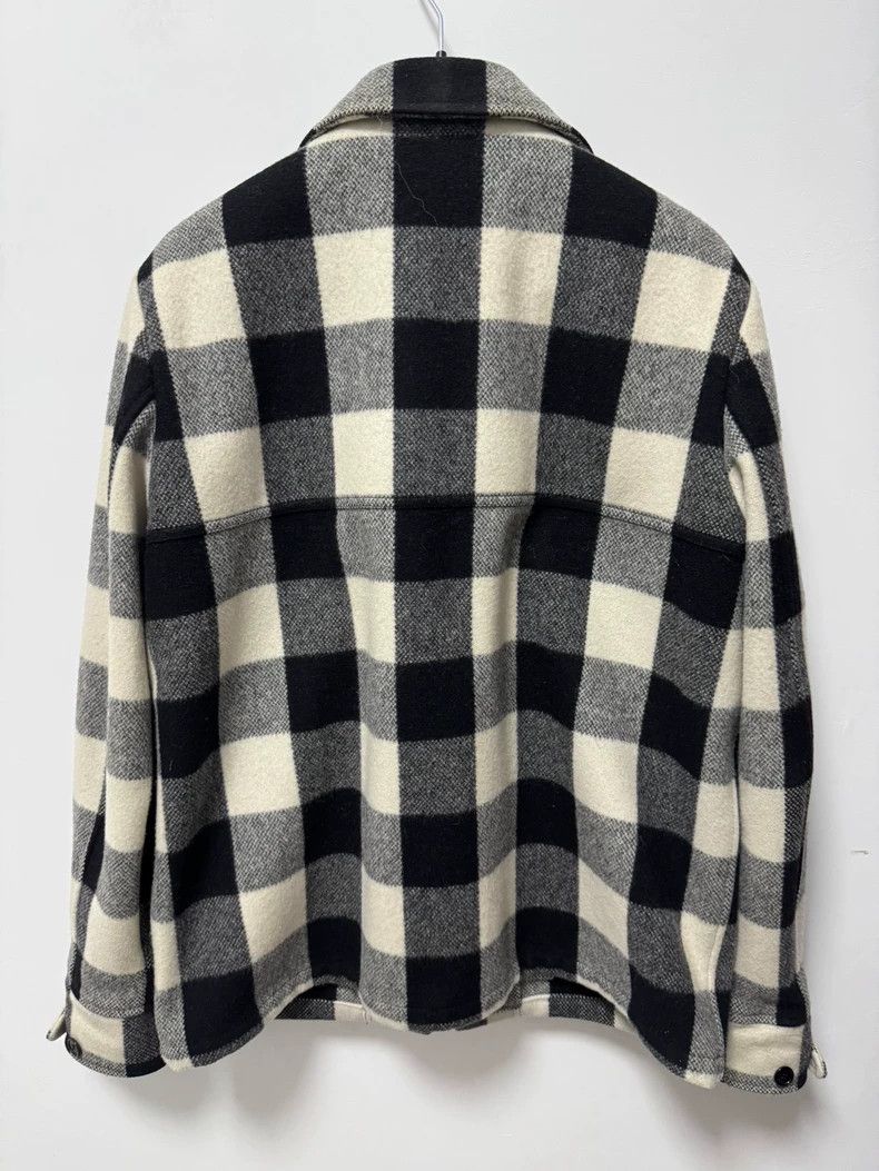 Yves Saint Laurent Black and White Check Wool Jacket Size US L / EU 52-54 / 3 - 2 Thumbnail