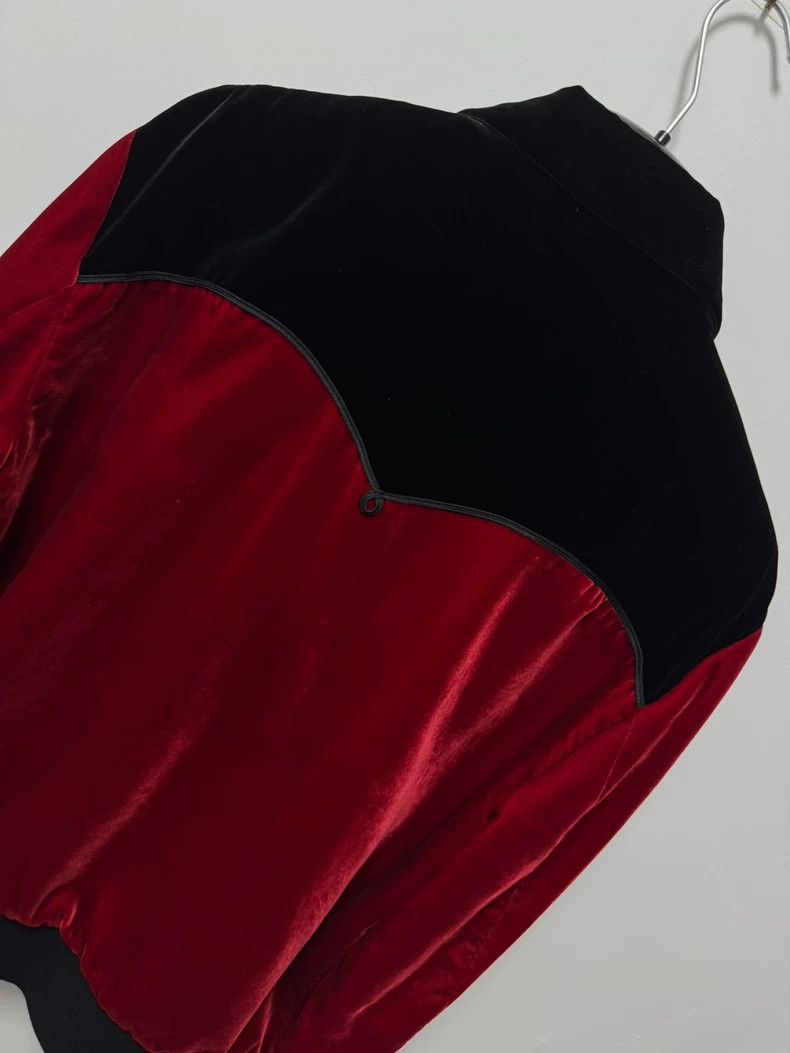 Saint Laurent Paris Saint Laurent Red Velvet Jacket Size US M / EU 48-50 / 2 - 4 Thumbnail