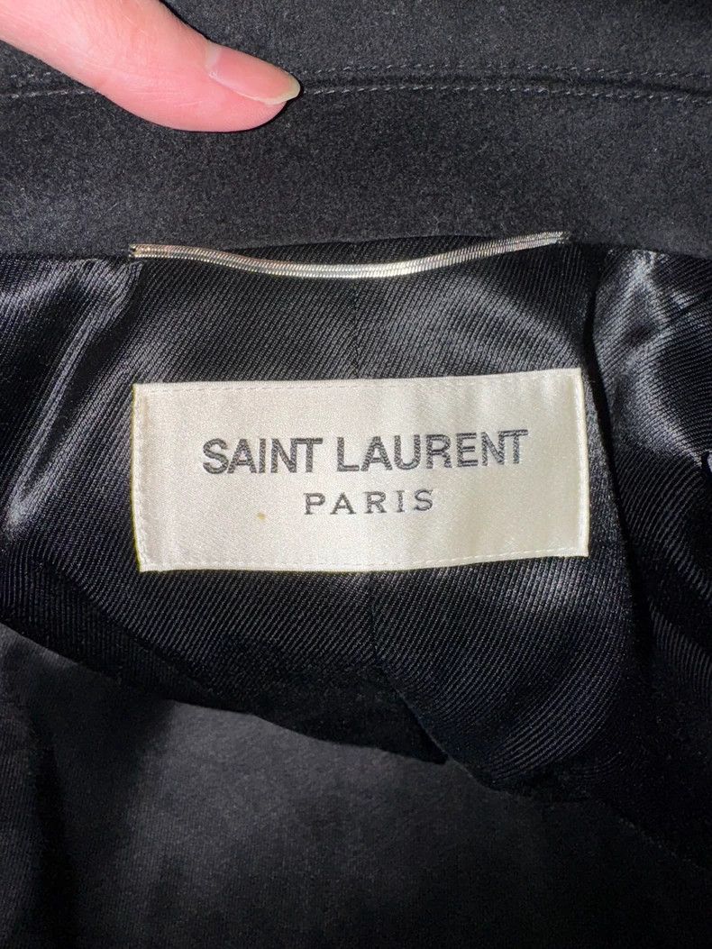 Saint Laurent Paris Saint Laurent Double Breasted Navy Coat Size US L / EU 52-54 / 3 - 6 Thumbnail