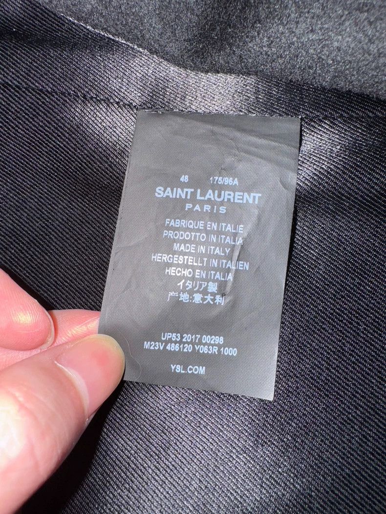 Saint Laurent Paris Saint Laurent Double Breasted Navy Coat Size US L / EU 52-54 / 3 - 8 Thumbnail