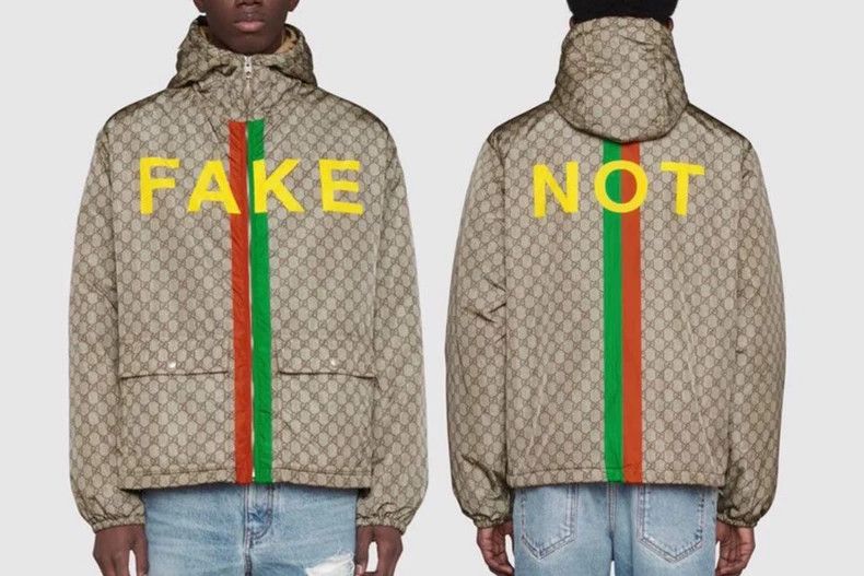 Gucci Gucci Fake Not Printed Nylon Jacket Size US L / EU 52-54 / 3 - 9 Thumbnail