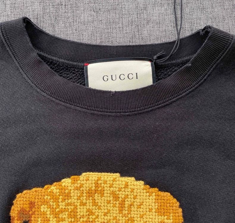 Gucci Gucci Teddy Bear Embroidered Sweatshirt Size US S / EU 44-46 / 1 - 3 Thumbnail
