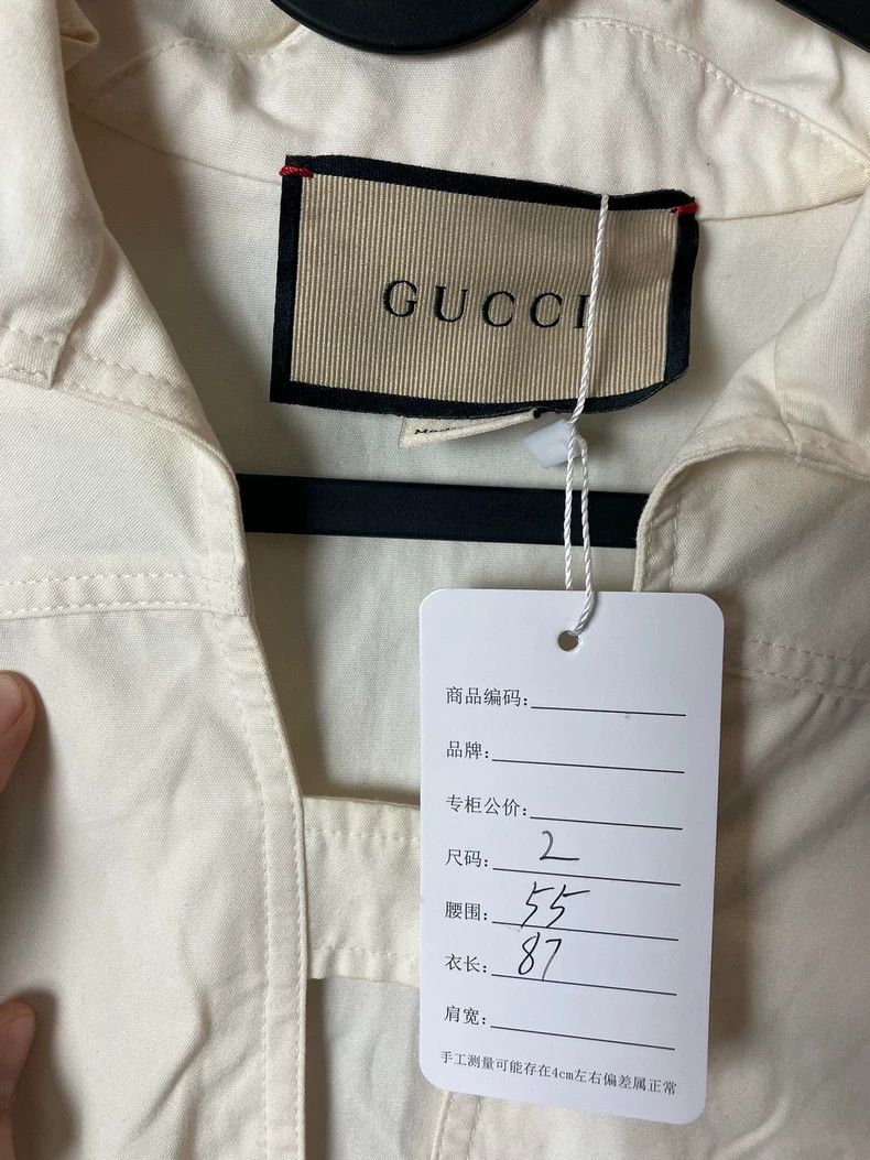 Gucci Gucci Beige Double G Work Dress Size 22" - 3 Thumbnail