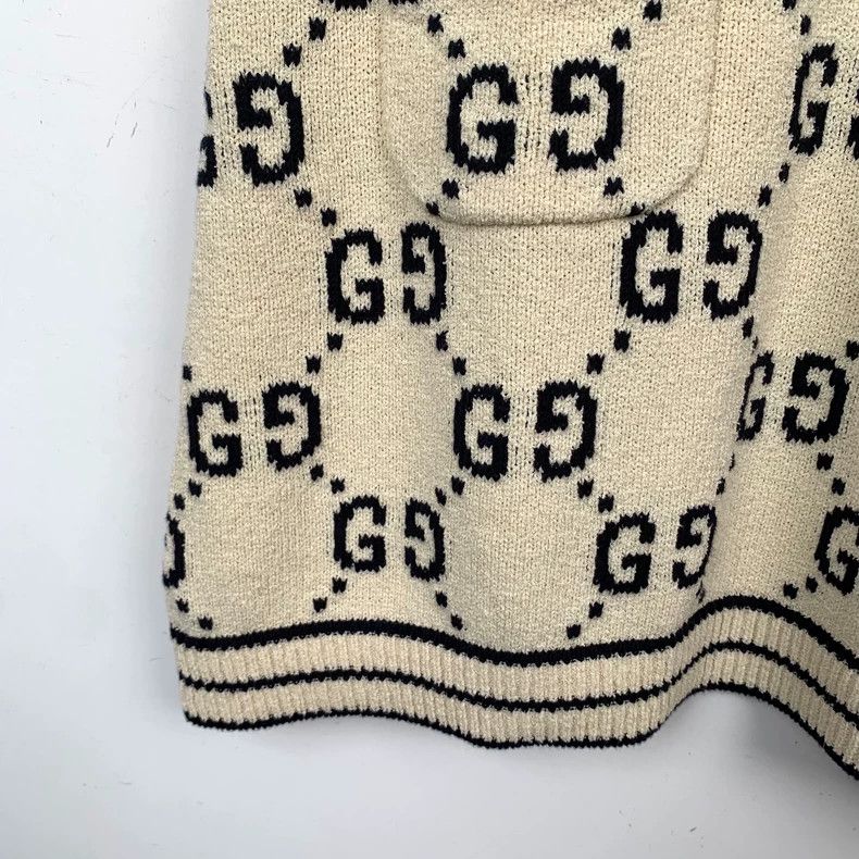 Gucci Gucci Beige Logo Knit Dress S Size Size US S / EU 44-46 / 1 - 5 Thumbnail