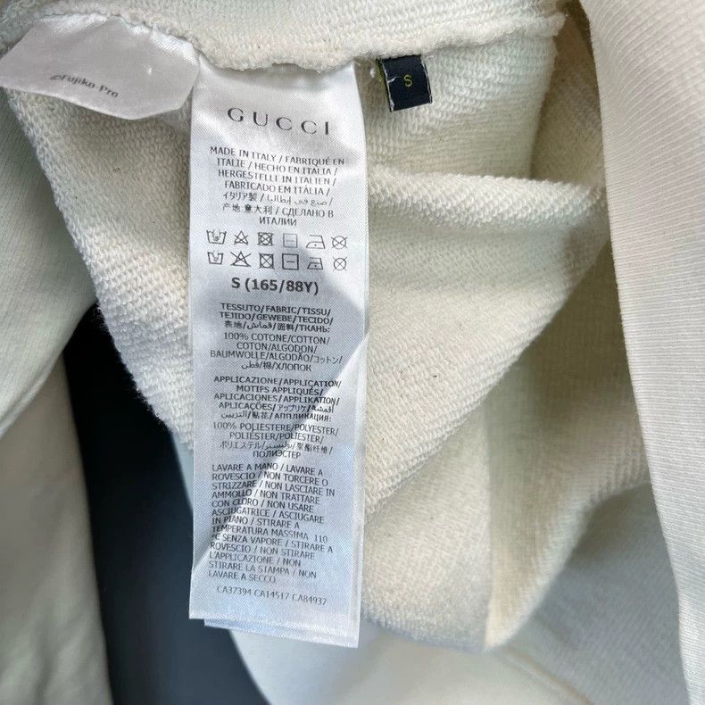 Gucci Gucci White Casual Sweatshirt for Men Size US S / EU 44-46 / 1 - 4 Thumbnail