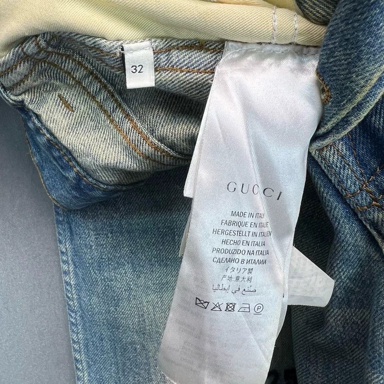 Gucci Gucci Cartoon Embroidered Denim Pants Size US 32 / EU 48 - 4 Thumbnail