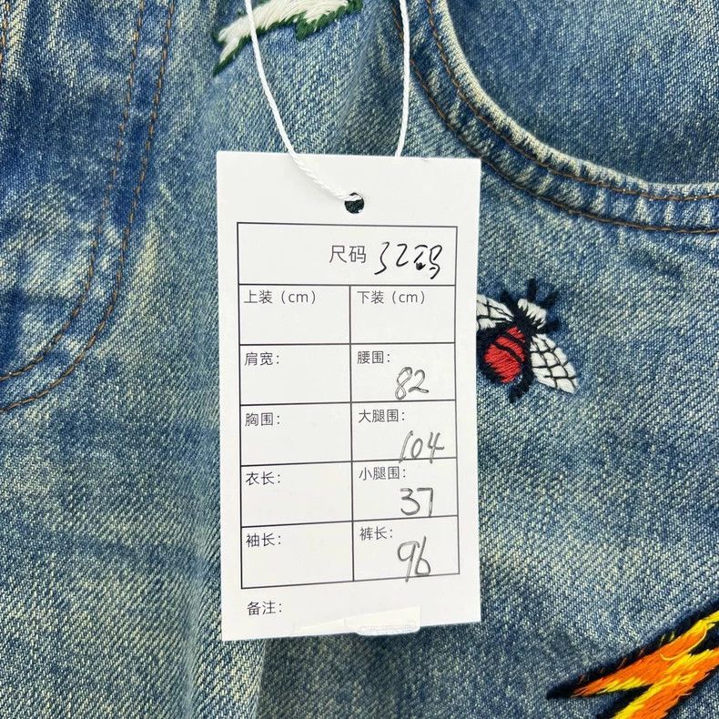 Gucci Gucci Cartoon Embroidered Denim Pants Size US 32 / EU 48 - 5 Thumbnail