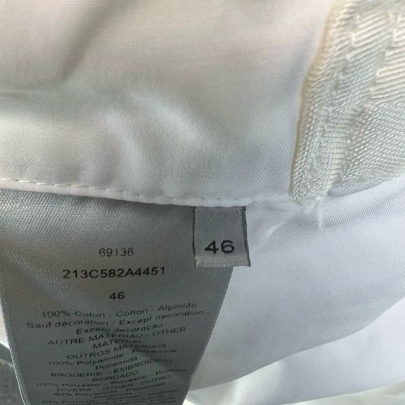 Dior Dior White Embroidered Jacket Size US XL / EU 56 / 4 - 4 Thumbnail