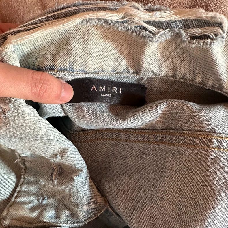 Amiri Amiri Painted Distressed Jacket for Women Size US L / EU 52-54 / 3 - 5 Thumbnail
