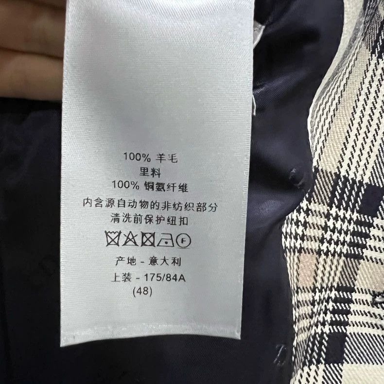 Dior Dior Plaid Print Blazer Size M Size US M / EU 48-50 / 2 - 5 Thumbnail