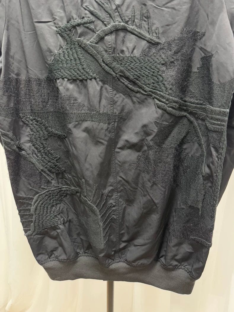 Rick Owens Black Embroidered Bomber Jacket by Rick Owens Size US L / EU 52-54 / 3 - 5 Thumbnail