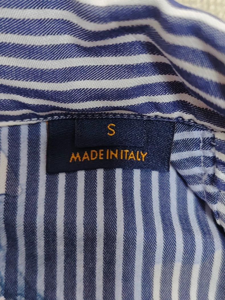 Louis Vuitton Louis Vuitton Ink Stripe Denim Shirt Size US S / EU 44-46 / 1 - 4 Thumbnail