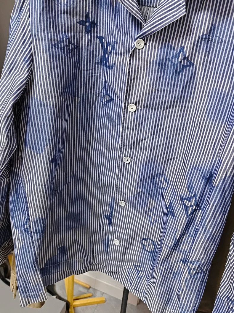 Louis Vuitton Louis Vuitton Ink Stripe Denim Shirt Size US S / EU 44-46 / 1 - 3 Thumbnail