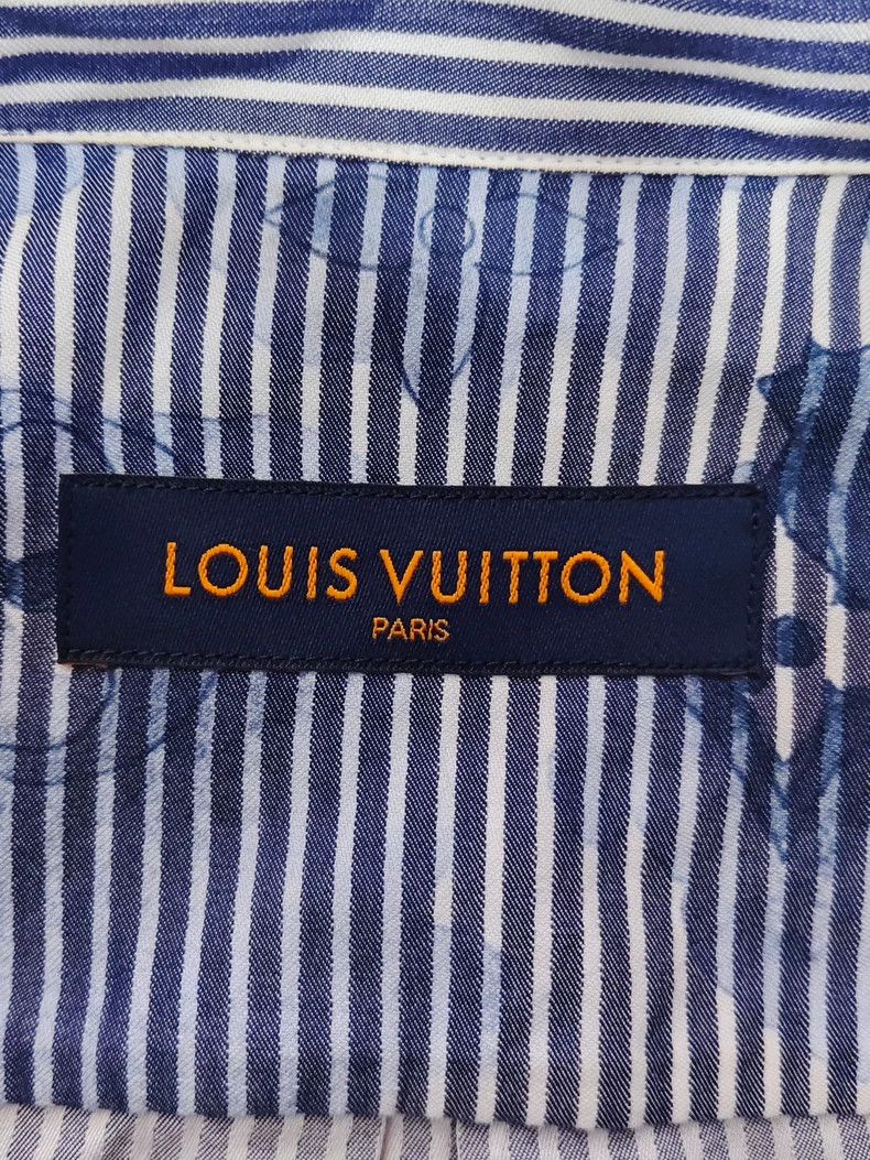 Louis Vuitton Louis Vuitton Ink Stripe Denim Shirt Size US S / EU 44-46 / 1 - 5 Thumbnail