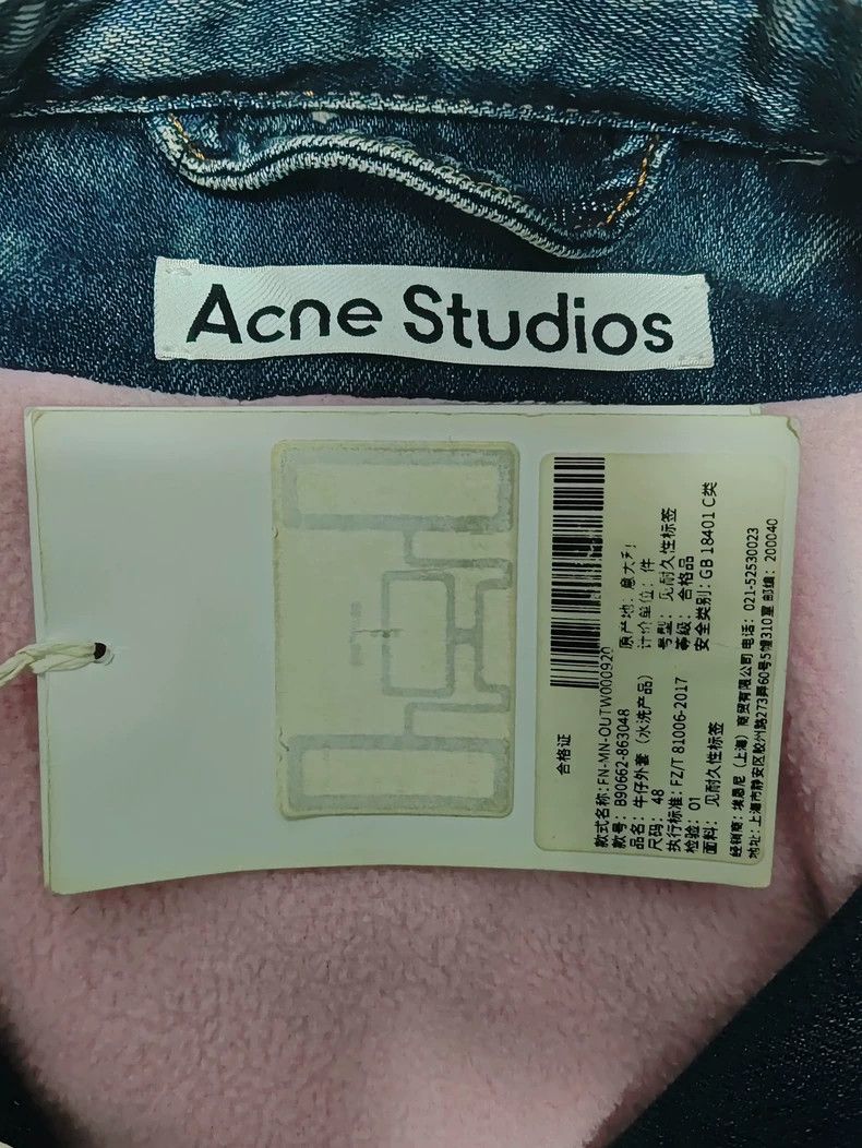 Acne Studios Acne Studios Denim Jacket in Ice Blue Pink Size US M / EU 48-50 / 2 - 4 Thumbnail
