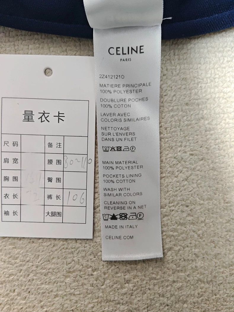 Celine Celine Embroidered Logo Blue Letter Pants Size US 34 / EU 50 - 6 Thumbnail