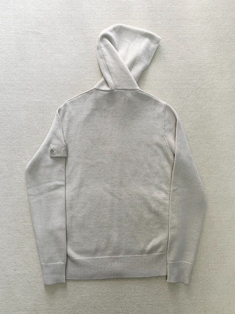 Stone Island Stone Island Logo Wool Knit Zip Hoodie Size US M / EU 48-50 / 2 - 2 Thumbnail