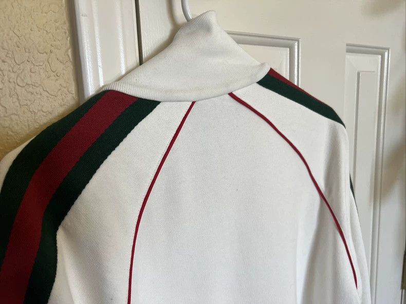 Gucci White Athletic Jacket by Gucci Size US XS / EU 42 / 0 - 7 Thumbnail