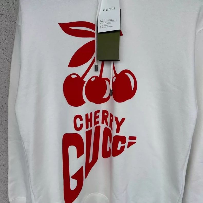 Gucci Gucci Cherry Hooded Sweatshirt Size US XS / EU 42 / 0 - 5 Thumbnail