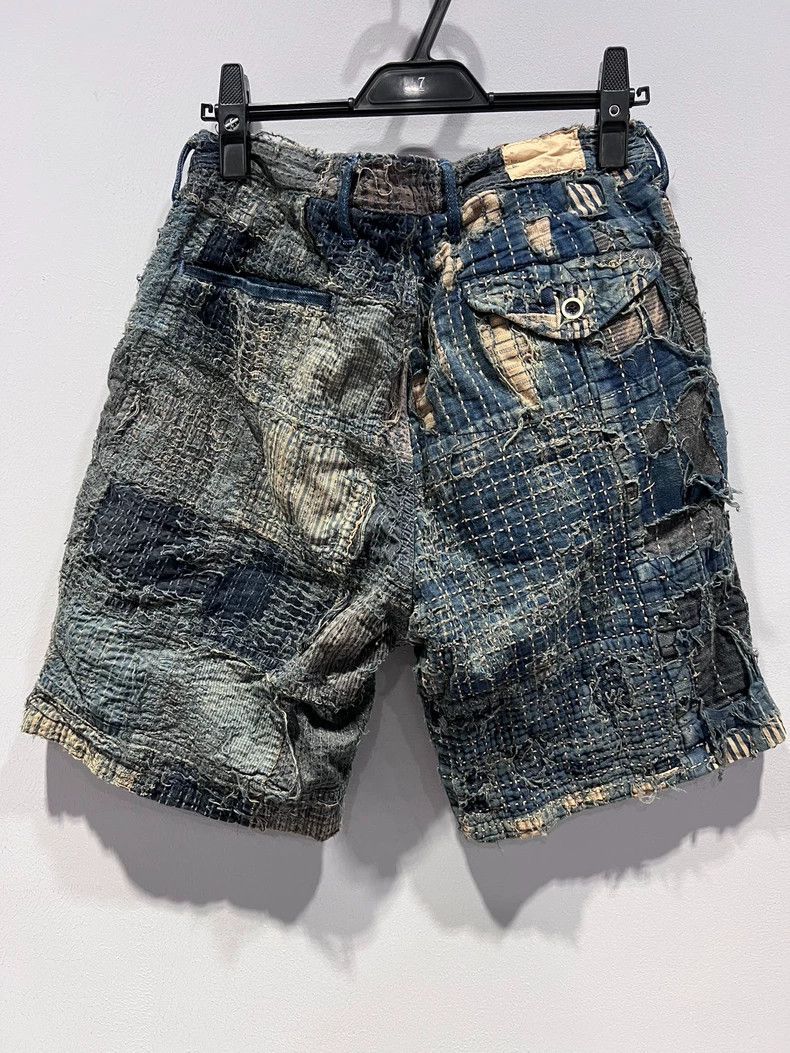Kapital Kapital Patchwork Denim Shorts Size US 34 / EU 50 - 2 Thumbnail