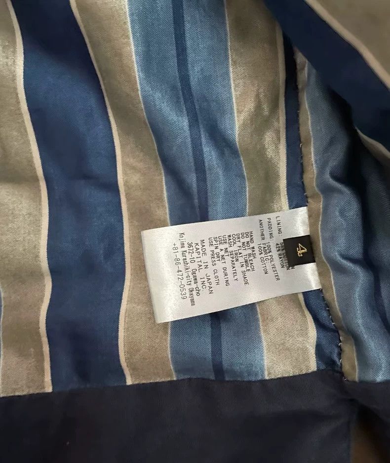 Kapital Kapital Blue Dyed Denim Padded Jacket Size US L / EU 52-54 / 3 - 5 Thumbnail