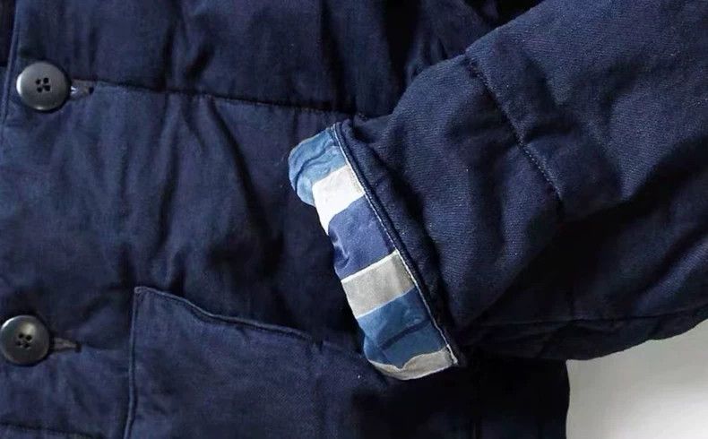 Kapital Kapital Blue Dyed Denim Padded Jacket Size US L / EU 52-54 / 3 - 6 Thumbnail